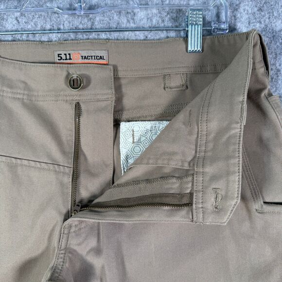 5.11 Tactical Edge Chino Pants Mens 32x30 Beige Straight Workwear - Picture 6 of 13